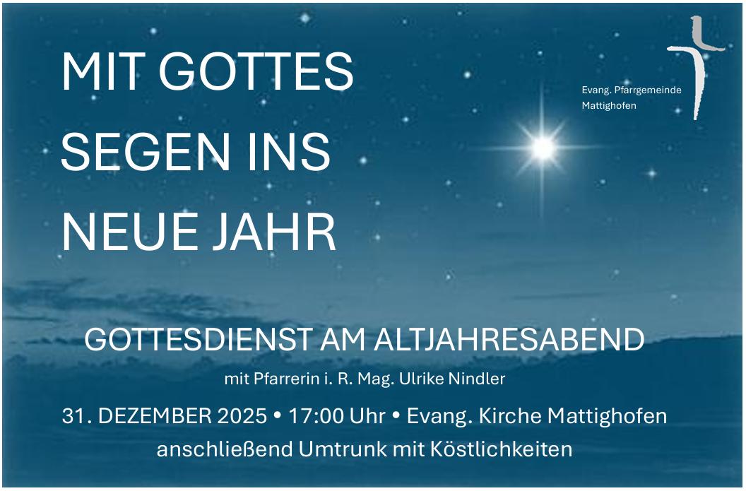 Gottesdienst am Altjahresabend