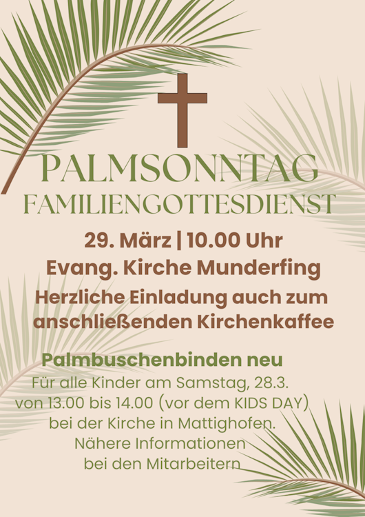 Palmsonntag - Familiengottesdienst