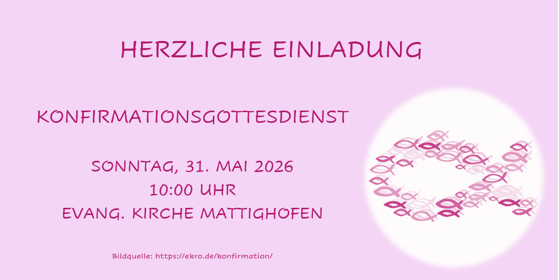 Einladung zur Konfirmation 